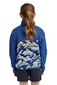 Jack Wolfskin fleece mikina dětská PAW ERA 100 PRINT FZ K A66109.164.176 modrá