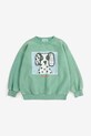 Bobo Choses bluza bawełniana dziecięca Van Dog sweatshirt 126AC159 zielony SS26