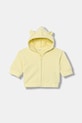 United Colors of Benetton bluza dziecięca z kapturem żółty 35FNA501U.W.Stagionale