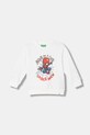United Colors of Benetton mikina dětská s bavlnou bílá 31A6G10MM.P.Stagionale