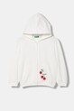 United Colors of Benetton mikina s kapucňou detská bavlnená béžová 3J68G504C.P.Stagionale
