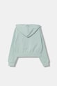 United Colors of Benetton rozepínací mikina dětská bavlněná 3NBMC505Y.G.Stagionale zelená SS26