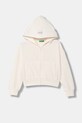 United Colors of Benetton hanorac cu fermoar pentru copii din bumbac bej 3NBMC505Y.G.Stagionale