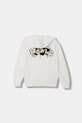 United Colors of Benetton Rozepínací mikina dětská bavlněná 3NBMC505Z.G.Stagionale béžová SS26