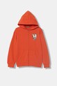 United Colors of Benetton bluza rozpinana dziecięca bawełniana pomarańczowy 3NBMC505Z.G.Stagionale