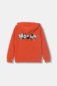 United Colors of Benetton bluza rozpinana dziecięca bawełniana 3NBMC505Z.G.Stagionale pomarańczowy SS26