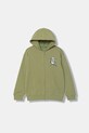 United Colors of Benetton bluza rozpinana dziecięca bawełniana zielony 3NBMC505Z.G.Stagionale