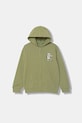 United Colors of Benetton rozepínací mikina dětská bavlněná zelená 3NBMC505Z.G.Stagionale