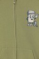 Chłopiec United Colors of Benetton bluza rozpinana dziecięca bawełniana 3NBMC505Z.G.Stagionale zielony