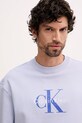 Calvin Klein Jeans bluza bawełniana niebieski LV04RD242G