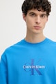 Calvin Klein Jeans mikina pánska bavlnená modrá LV04RD242G