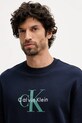 Calvin Klein Jeans bluza bawełniana granatowy LV04RD242G