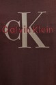 Pamučna dukserica Calvin Klein Jeans LV04RD242G smeđa