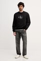 Calvin Klein Jeans bluza bawełniana LV04RD242G czarny SS26