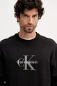 Calvin Klein Jeans bluza bawełniana czarny LV04RD242G