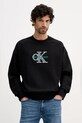 Calvin Klein Jeans bluza aplikacja czarny LV04RE200G
