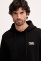 Karl Lagerfeld bluza bawełniana czarny 561917.705781