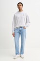 Βαμβακερή μπλούζα Tommy Jeans DN0DN00054 γκρί SS26