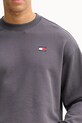 Βαμβακερή μπλούζα Tommy Jeans γκρί DN0DN00054