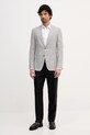 BOSS marynarka z domieszką lnu 50556910 szary SS26
