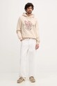 Tommy Hilfiger bluza bawełniana MW0MW41431 beżowy SS26