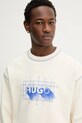 Hugo Blue bluza bawełniana Nothalic beżowy 50553505