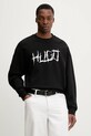 Hugo Blue bluza bawełniana Namenex nadruk czarny 50554392
