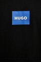 Βαμβακερή μπλούζα Hugo Blue Nayohood 50556613 μαύρο