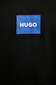 Βαμβακερή μπλούζα Hugo Blue Nayohood 50556613 μαύρο