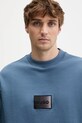 Βαμβακερή μπλούζα HUGO Danotop μπλε 50553134