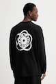 Odzież Kenzo longsleeve bawełniany FG55TL3024SK czarny
