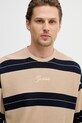 Βαμβακερό πουλόβερ Guess μπεζ M6RQ15.KD311