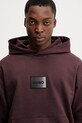 HUGO bluza bawełniana Danohood bordowy 50553145