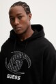 Βαμβακερή μπλούζα Guess KELE μαύρο Z6RQ05.K9YI1