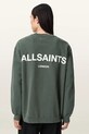 AllSaints bluza bawełniana M021ND zielony SS26