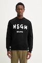 MSGM bluza bawełniana nadruk czarny 2000MM513.300000
