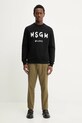 MSGM bluza bawełniana 2000MM513.300000 czarny SS26