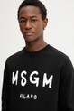 MSGM bluza bawełniana czarny 2000MM513.300000