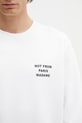 Бавовняна кофта Drôle de Monsieur Le Sweatshirt Slogan білий PERM.SW149.CO127.WT