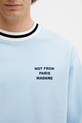 Drôle de Monsieur cotton sweatshirt Slogan Sport blue J.SW140.CO127.LBE