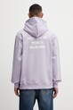 Oblečení Drôle de Monsieur mikina s kapucí pánská bavlněná Le Hoodie Slogan K.HO162.CO127.LAV fialová