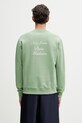 Drôle de Monsieur Slogan Calligraphy bluza bawełniana męska zielony K.SW157.CO127.LGN