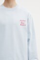 Drôle de Monsieur Slogan Calligraphy sweatshirt cotton Men's blue K.SW157.CO127.LBE