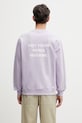 Drôle de Monsieur Le Sweatshirt Slogan bluza męska bawełniana fioletowy K.SW149.CO127.LAV
