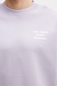 Drôle de Monsieur Le Sweatshirt Slogan bluza męska bawełniana fioletowy K.SW149.CO127.LAV