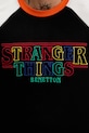 United Colors of Benetton bluza bawełniana x Stranger Things 38JZU10B9 czarny