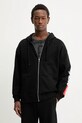 Diesel bluza bawełniana S-BOXT-ZIP-HOOD-DIV bawełna czarny A20022.0GEAD