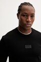 Βαμβακερή μπλούζα EA7 Emporio Armani μαύρο AF17787.7M001489