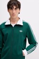 adidas Originals bluza rozpinana męska z bawełną zielony KE1666