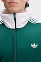 adidas Originals bluza rozpinana męska z bawełną KE1666 zielony